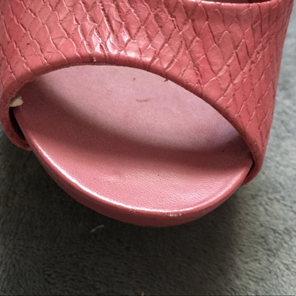 Jessica Simpson Wedge Peep Toe Sandals Size 7 - Picture 13 of 16